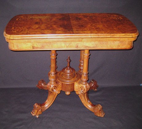 Walnut Card Table   SOLD