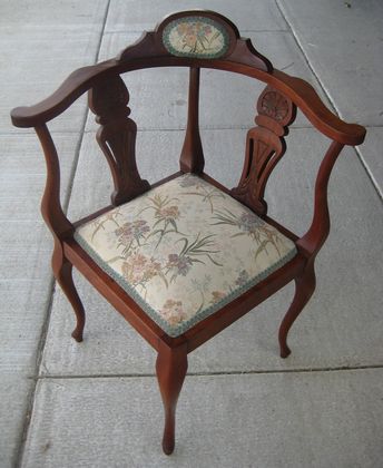 Edwardian Corner Chair   SOLD
