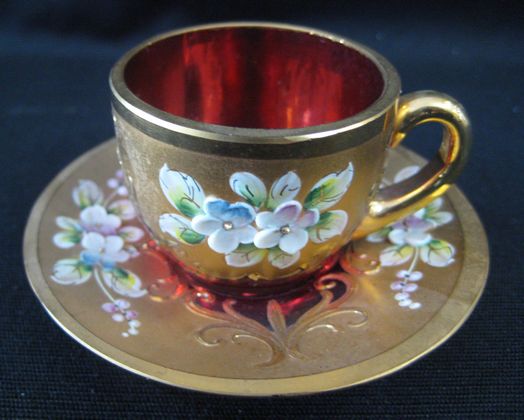 Venetian Ruby Glass   SOLD
